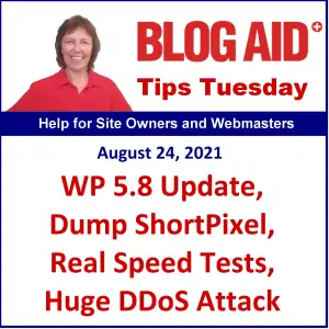 Tips Tuesday – WP 5.8 Update, Dump ShortPixel, Real Speed Tests, Huge DDoS Attack