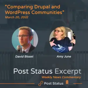 Post Status Excerpt — Comparing Drupal and WordPress Communities