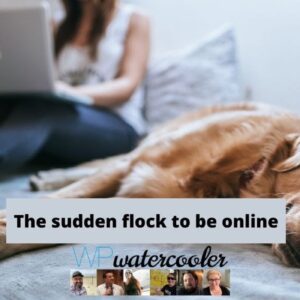 The sudden flock to be online