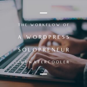 The workflow of a WordPress Solopreneur