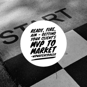 Ready, Fire, Aim – Getting your client’s MVP to market