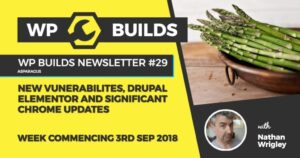 WP Builds Newsletter #29 – New vunerabilites, Drupal Elementor and significant Chrome updates