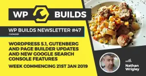 WP Builds Newsletter #47 – WordPress 5.1, Gutenberg and Page Builder updates and new Google Search Console features