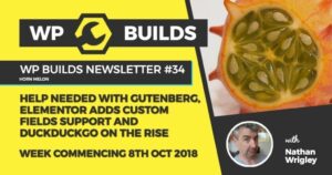 WP Builds Newsletter #34 – Help needed with Gutenberg, Elementor adds Custom Fields integrations and DuckDuckGo on the rise